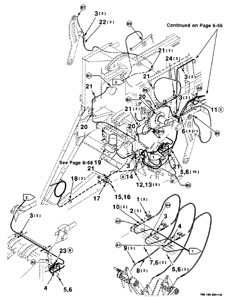 Схема запчастей Case IH 8590 - (06-54) - AUTO LUBE ASSEMBLY, S.N. CFH0139500 AND LATER (14) - BALE CHAMBER