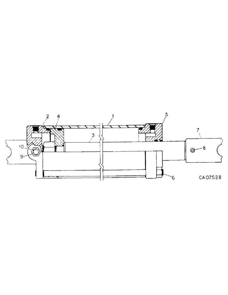 Схема запчастей Case IH 415 - (B-36) - HYDRAULIC CYLINDER 4 X 24, PRINCE 