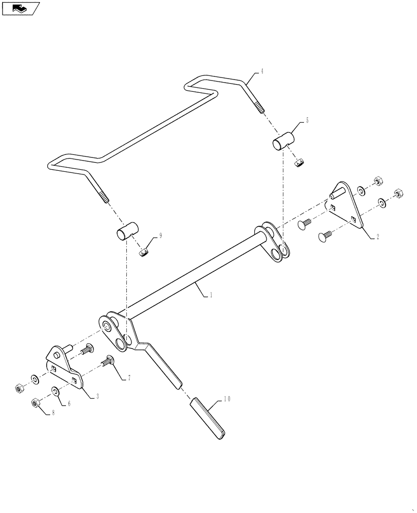 Схема запчастей Case IH 7230 - (80.154.09[03]) - LATCH, HC, MAN EXT, 315 & 350 (80) - CROP STORAGE/UNLOADING