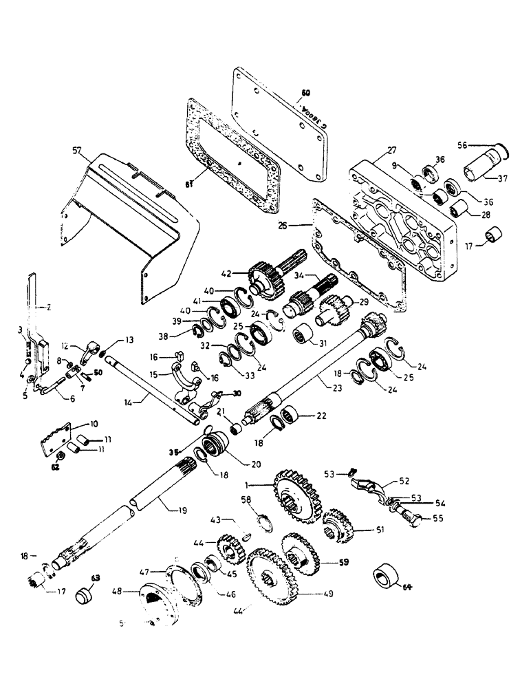 Схема запчастей Case IH 654 - (164) - ENGINE P.T.O. 540 AND 1000 R.P.M., GROUND SPEED P.T.O. (06) - POWER TRAIN