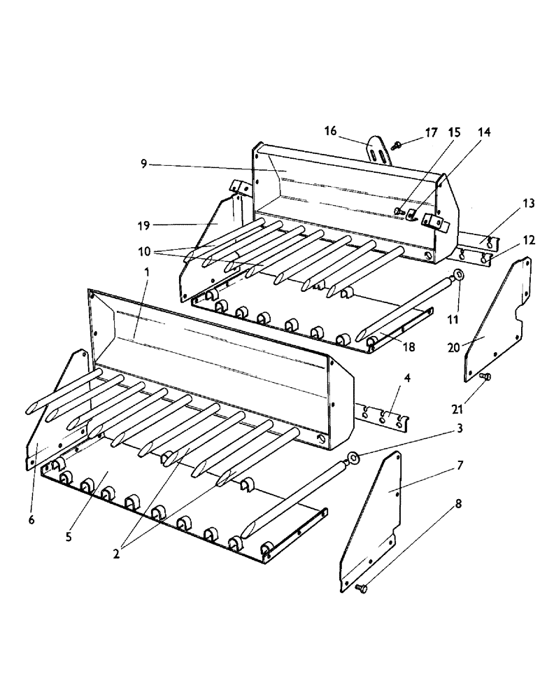 Схема запчастей Case IH LF-SERIES - (22) - MANURE FORKS AND DIRT PLATES, LOADERS WITH HYDRAULIC DUMP AND WITH MECHANICAL DUMP 