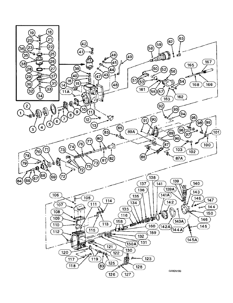 Схема запчастей Case IH D-414 - (9C-48) - FUEL INJECTION PUMP 