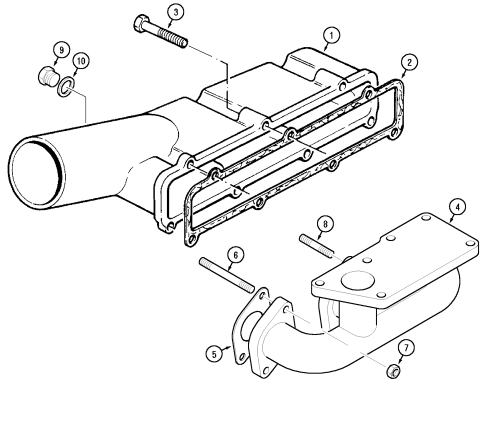 Схема запчастей Case IH CX50 - (02-20) - MANIFOLDS (02) - ENGINE