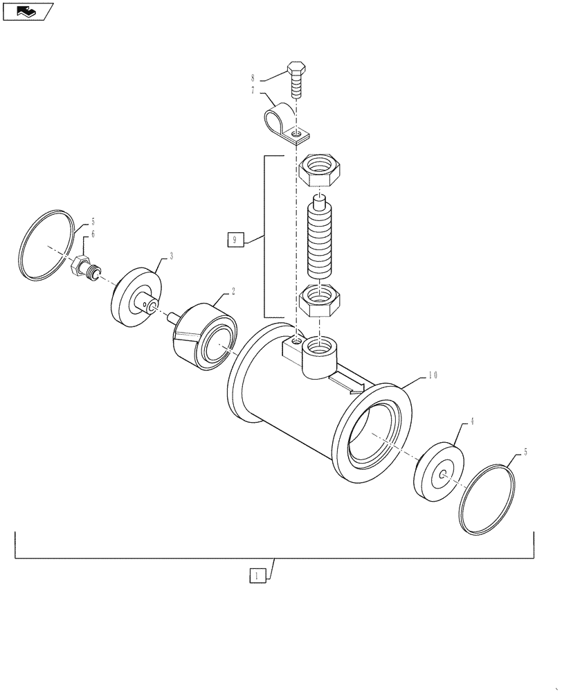 Схема запчастей Case IH 3230 - (75.120.41) - FLOW METER (75) - SOIL PREPARATION