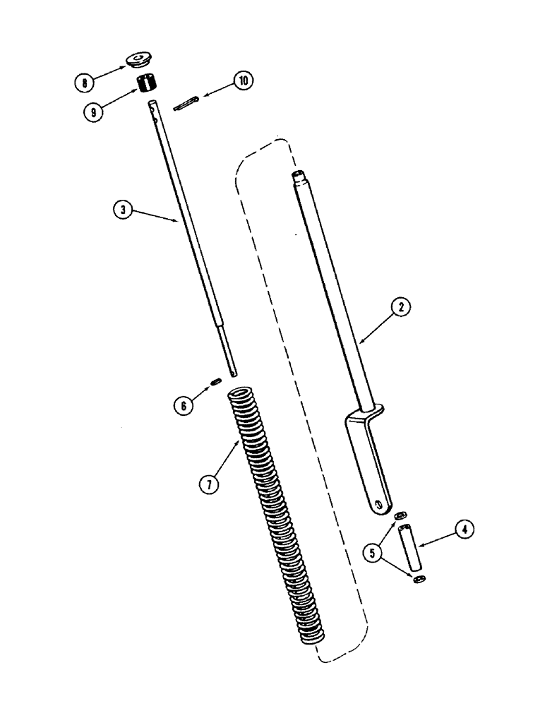 Схема запчастей Case IH 2594 - (9-032) - HOOD LIFT CYLINDER (09) - CHASSIS/ATTACHMENTS