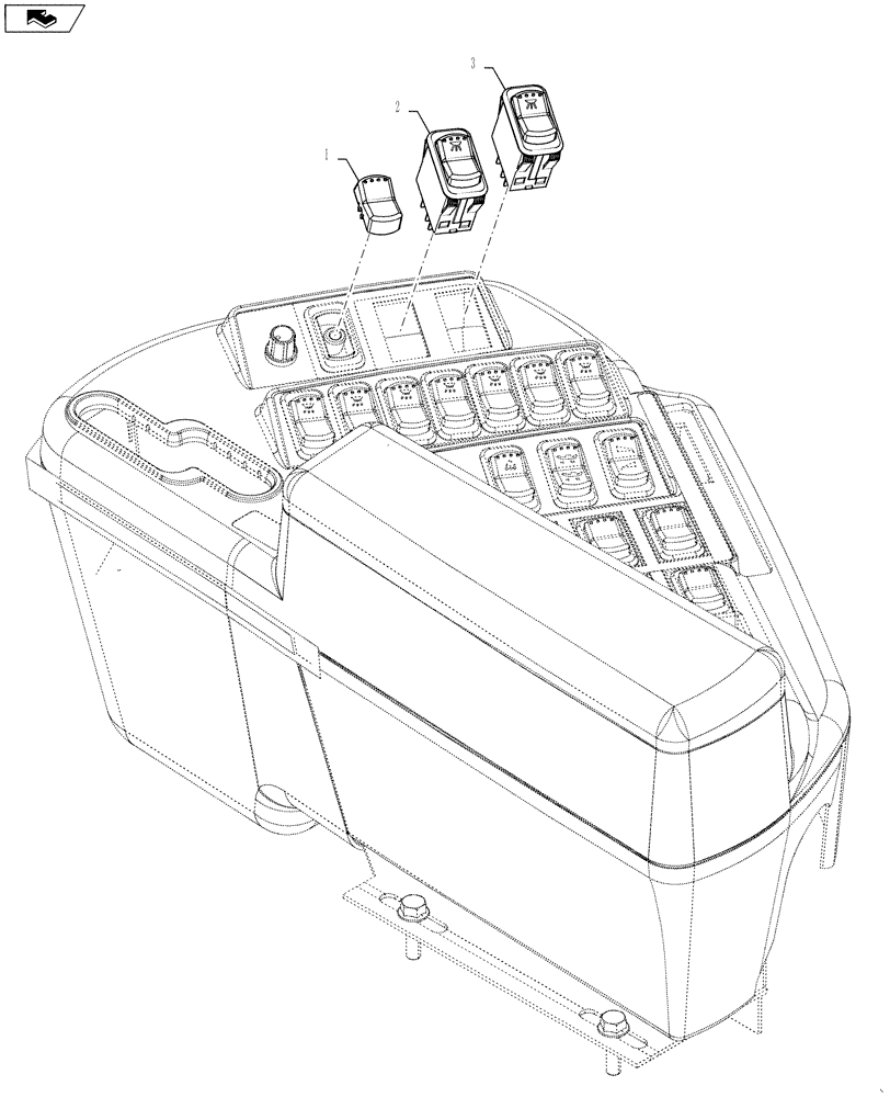 Схема запчастей Case IH 3230 - (55.440.27) - CAB ELECTRICAL, AIM GROUP (55) - ELECTRICAL SYSTEMS