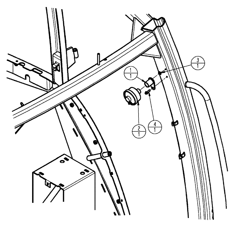 Схема запчастей Case IH SPX3320 - (01-007) - CAB GAUGE, PACKAGE Cab Interior