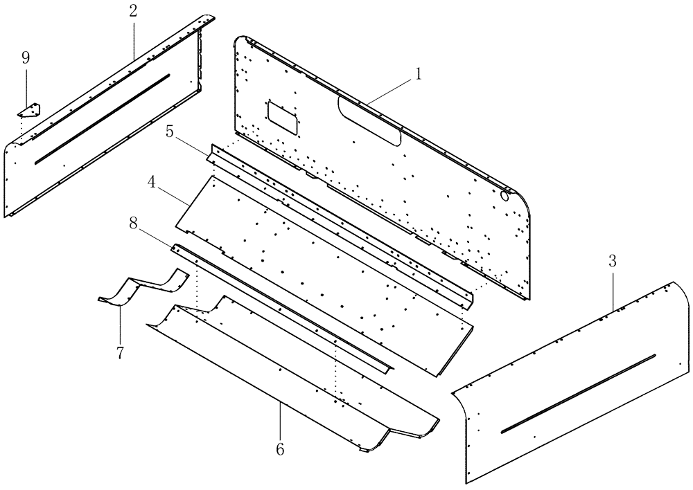 Схема запчастей Case IH 2377 - (09E-01) - GRAIN TANK ASSEMBLY (17) - GRAIN TANK & UNLOADER