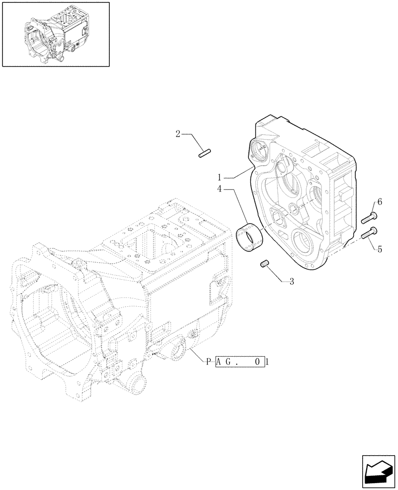 Схема запчастей Case IH PUMA 165 - (1.21.0[03]) - SPACER (03) - TRANSMISSION