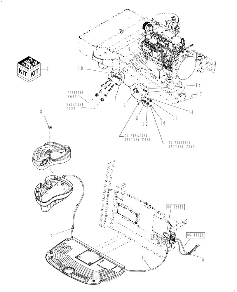 Схема запчастей Case IH WD1903 - (18.14[1]) - COLD START KIT (18) - ACCESSORIES