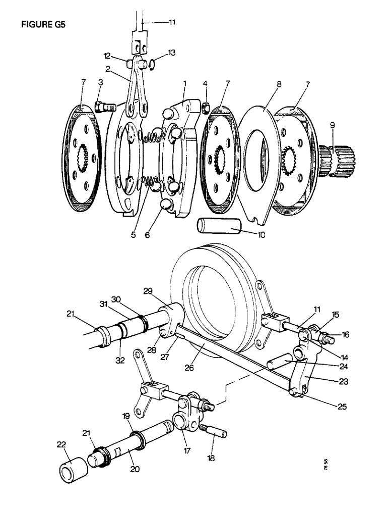 Схема запчастей Case IH 1412 - (G5-1) - BRAKES, DISC BRAKES, [A] 1410Q, 1410SK, 1412Q, 1412SK, [B] 1410,1412,1412G [C] 1410 4WD (5.1) - BRAKES