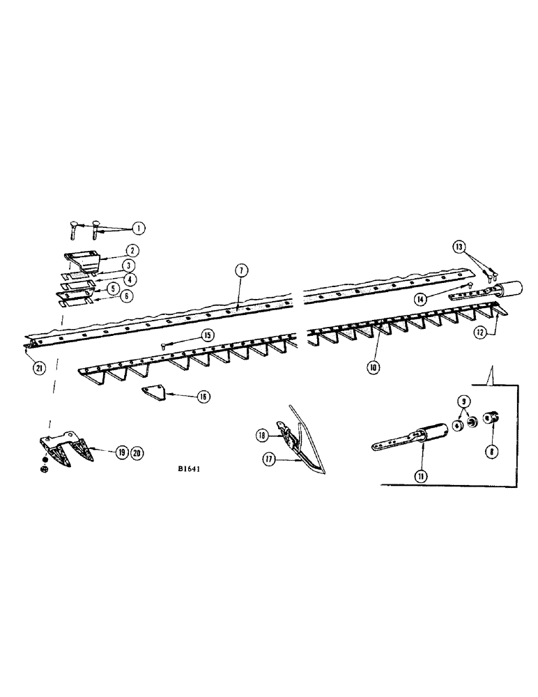 Схема запчастей Case IH 400 - (016) - SICKLE AND CUTTER BAR (58) - ATTACHMENTS/HEADERS