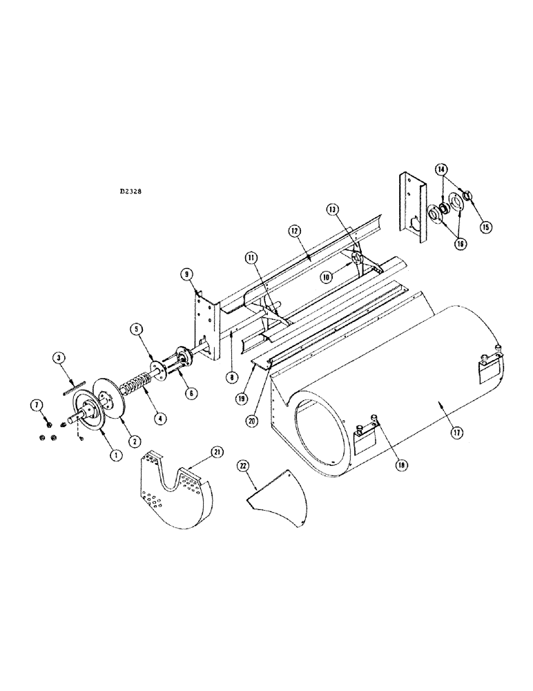 Схема запчастей Case IH 660 - (114) - FAN AND FAN HOUSING 