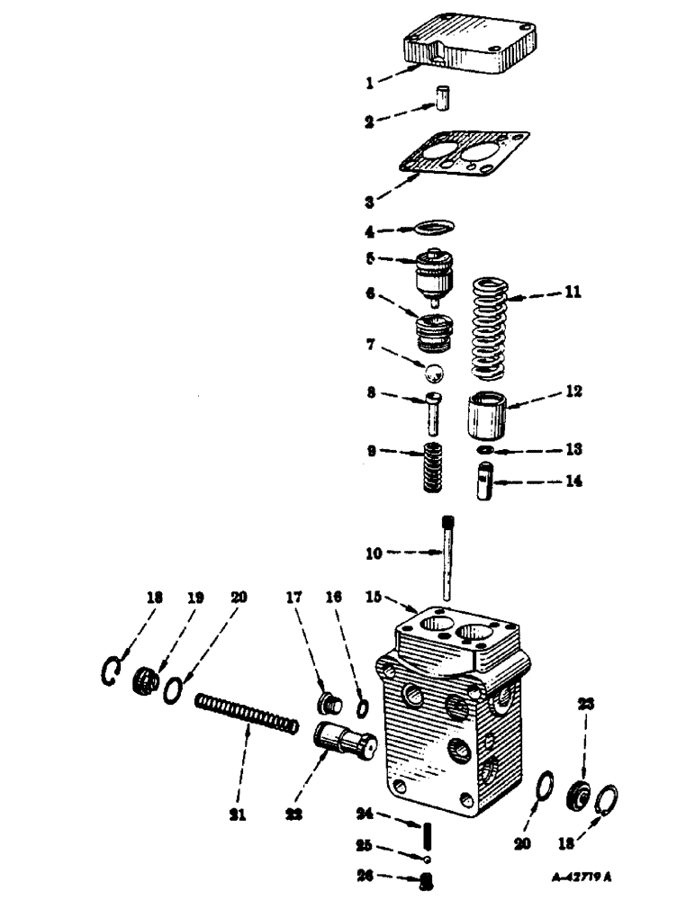 Схема запчастей Case IH 300 - (291) - HYDRAULIC SYSTEM, REGULATOR, SAFETY AND FLOW CONTROL VALVE (07) - HYDRAULIC SYSTEM