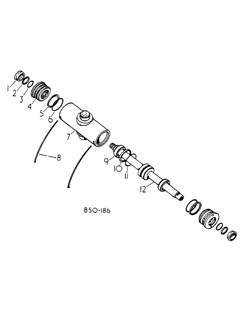 Схема запчастей Case IH 785 - (10-065) - STEERING CYLINDER, 4-WHEEL DRIVE (07) - HYDRAULICS