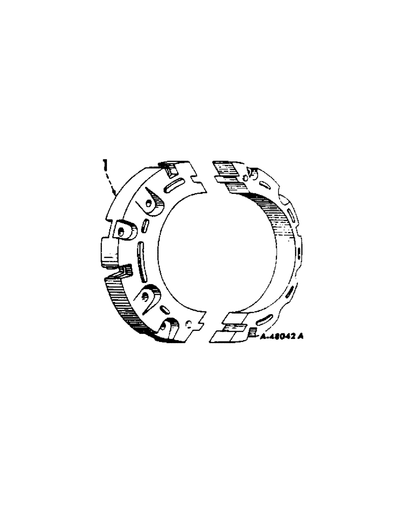 Схема запчастей Case IH 504 - (208[A]) - WHEELS, REAR WHEEL WEIGHTS, SPLIT TYPE, INTERNATIONAL TRACTORS W/26 INCH WHEELS (11) - WHEELS