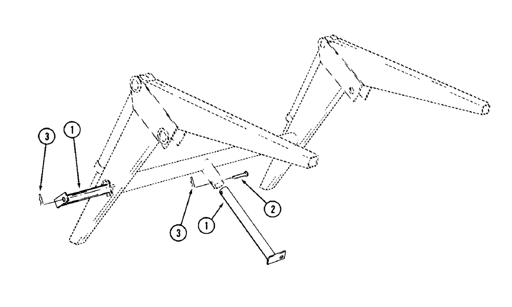 Схема запчастей Case IH 5QA - (9-16[A]) - PARKING LEG, 5QA AND 7QA LOADER (09) - CHASSIS/ATTACHMENTS