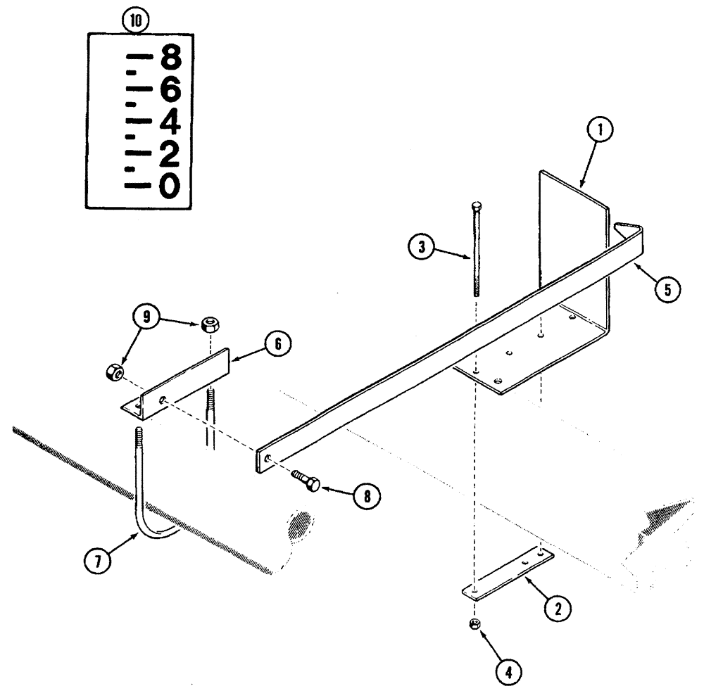 Схема запчастей Case IH 4450 - (09-22) - DEPTH GAUGE AND MOUNTING 