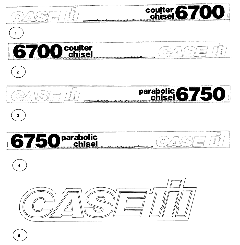 Схема запчастей Case IH 6750 - (90.108.02.01) - 6700/6750 DECALS (09) - CHASSIS/ATTACHMENTS