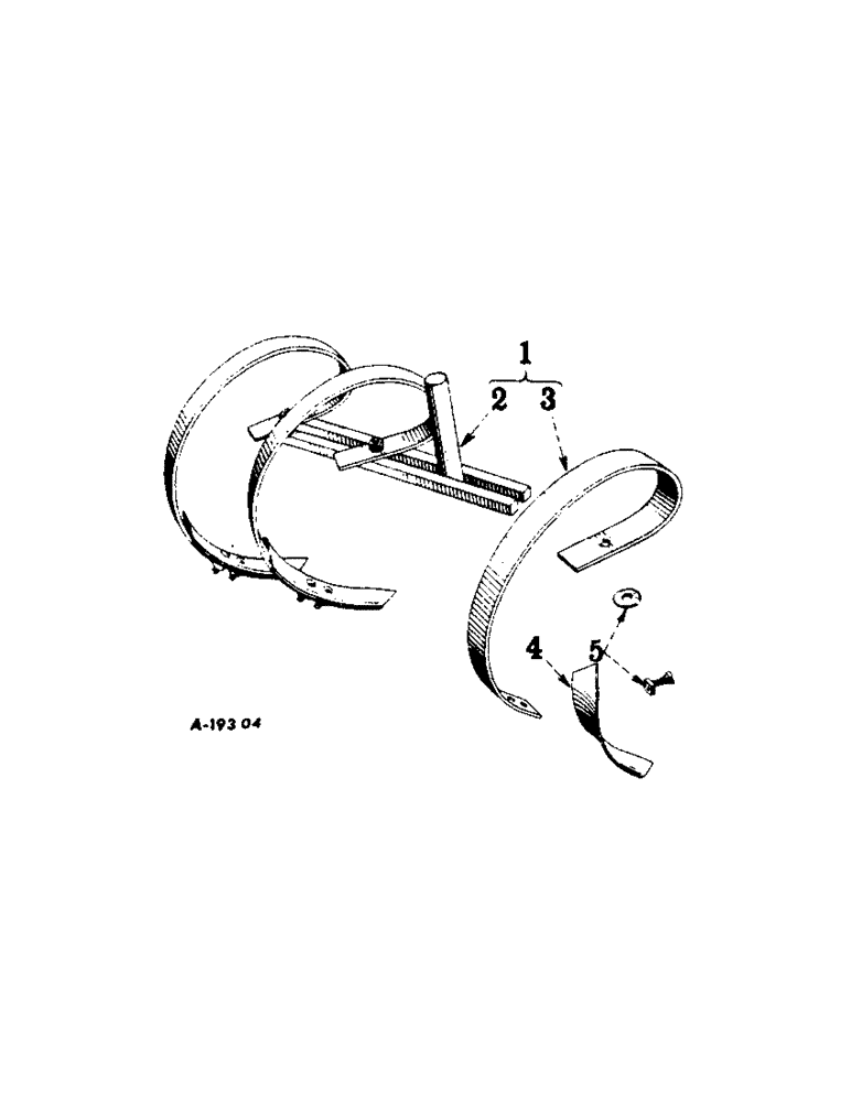 Схема запчастей Case IH A-144 - (L-23[A]) - SPRING TOOTH ATTACHMENT 