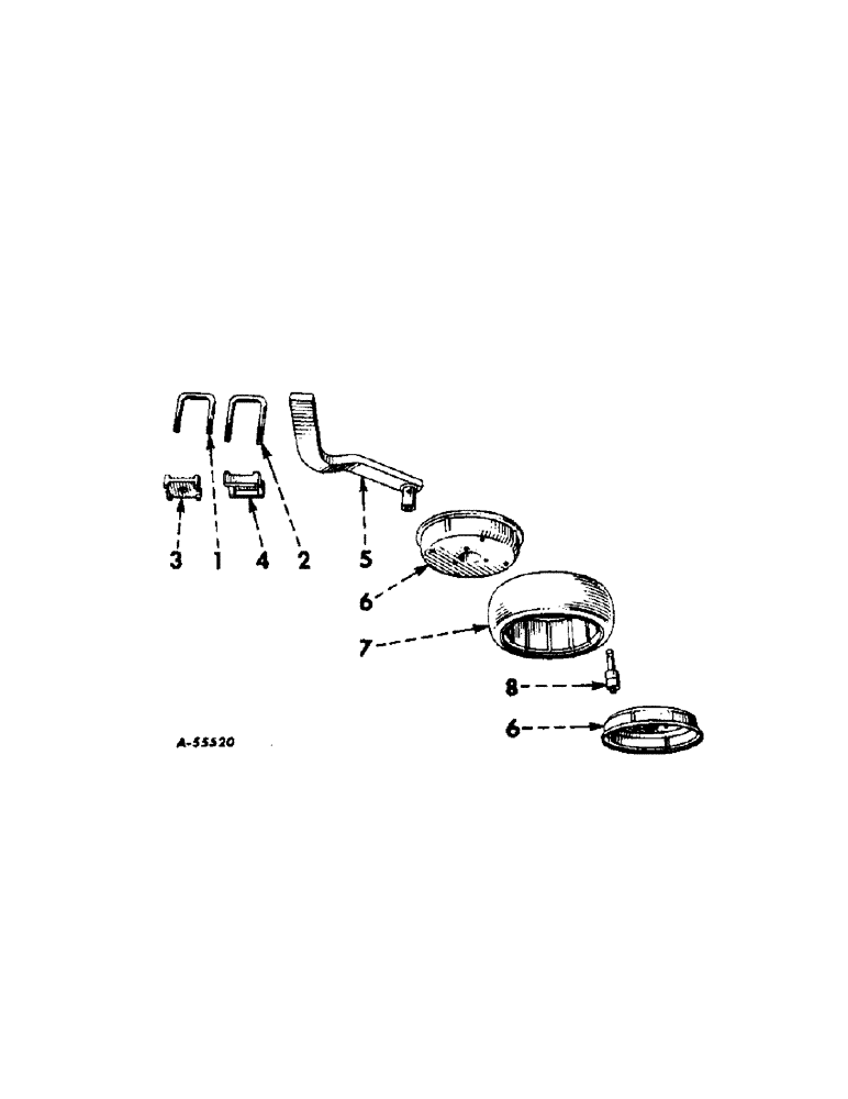 Схема запчастей Case IH 263 - (Q-04[A]) - BALL BEARING GAUGE WHEEL 