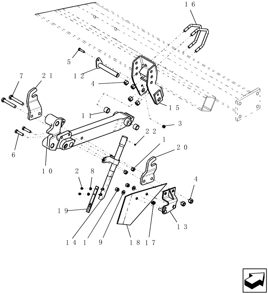 Схема запчастей Case IH SDX30 - (4.011.1) - SEED TUBE, SCRAPER, ARM, AND MOUNT (BTW CBJ0007175 AND CBJ0007184) (18) - MISCELLANEOUS