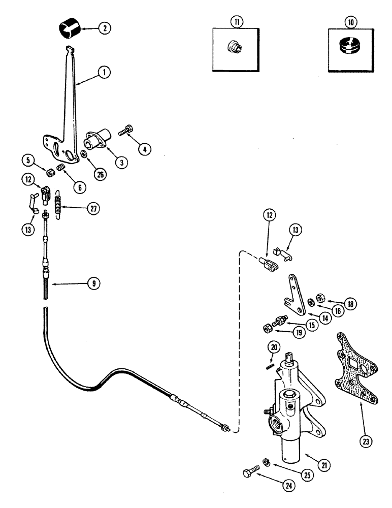 Схема запчастей Case IH 2594 - (6-092) - PTO CONTROL LINKAGE (06) - POWER TRAIN