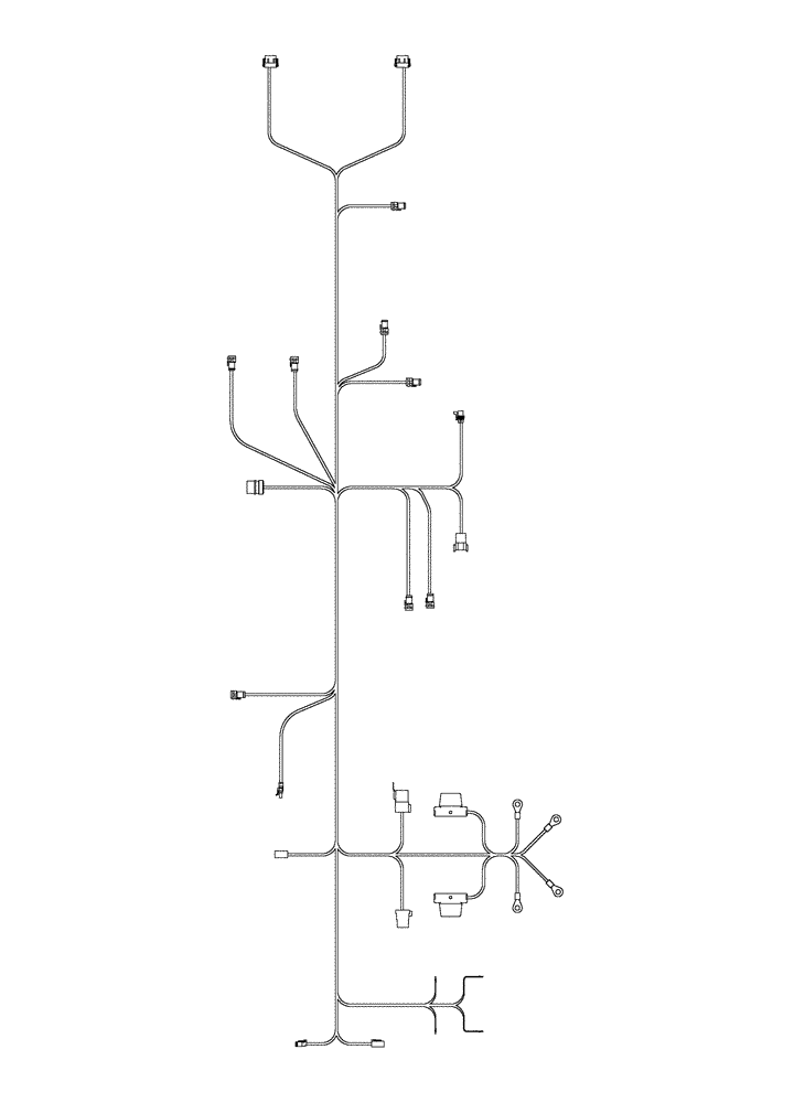 Схема запчастей Case IH 955 - (4-38) - HARNESS, AFS PLANTER, 8900 TRACTOR (04) - ELECTRICAL SYSTEMS
