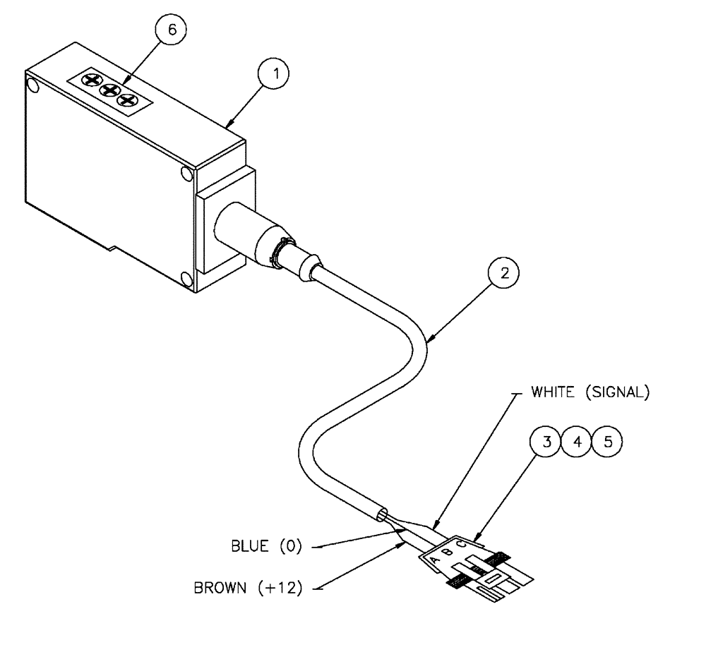 Схема запчастей Case IH FLX810 - (13-014) - SENSOR ASSEMBLY (06) - ELECTRICAL