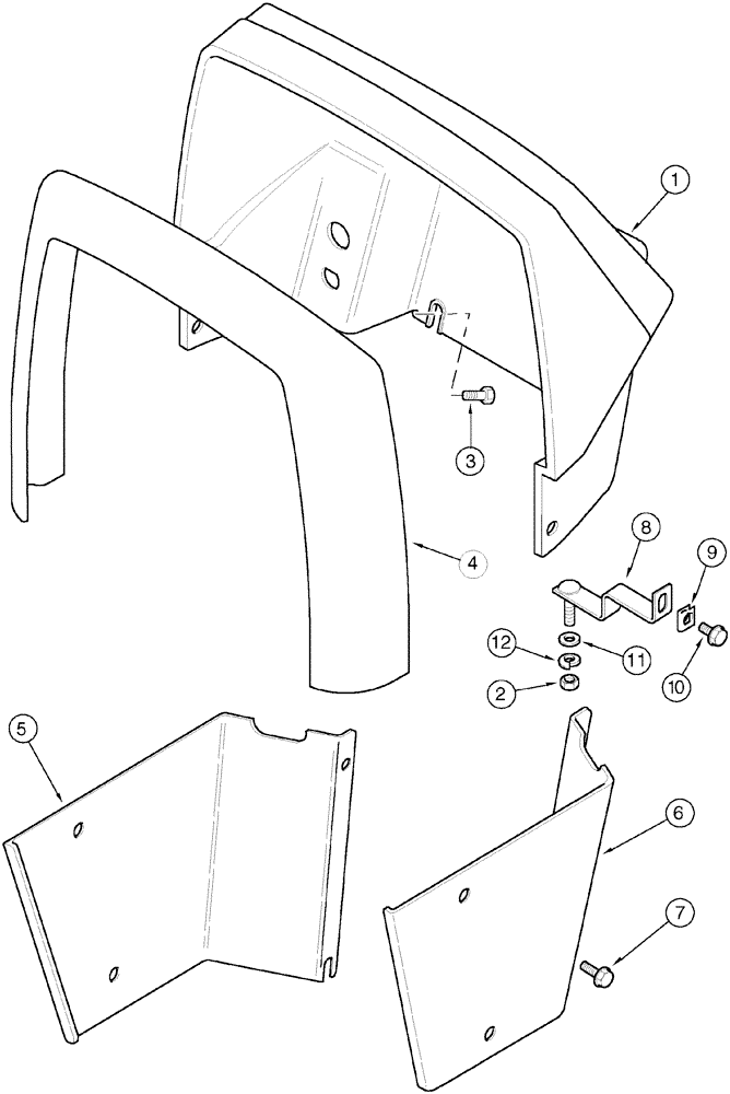 Схема запчастей Case IH C90 - (09-09) - INSTRUMENT HOUSING (09) - CHASSIS/ATTACHMENTS