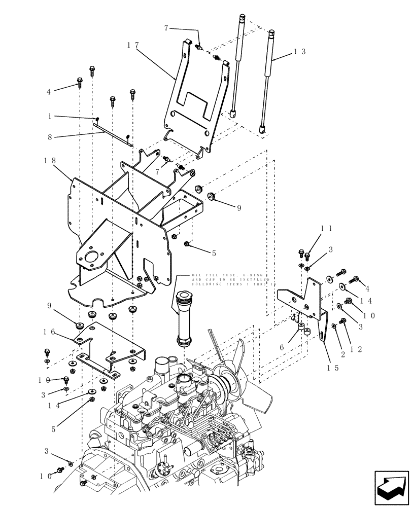 Схема запчастей Case IH DX45 - (10.06) - CONSOLE ASSEMBLY (10) - OPERATORS PLATFORM/CAB