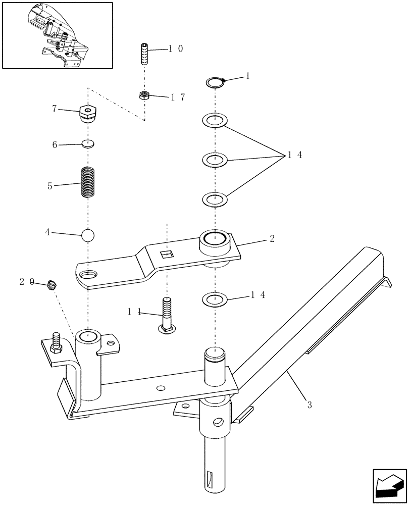 Схема запчастей Case IH RBX452 - (15.14) - TWINE ARM DRIVE BRACKET (15) - KNOTTER /WRAPPER