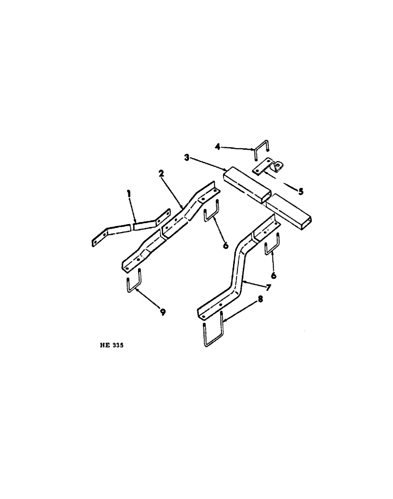 Схема запчастей Case IH 300 - (10-33) - PACKER HITCH ATTACHMENT 