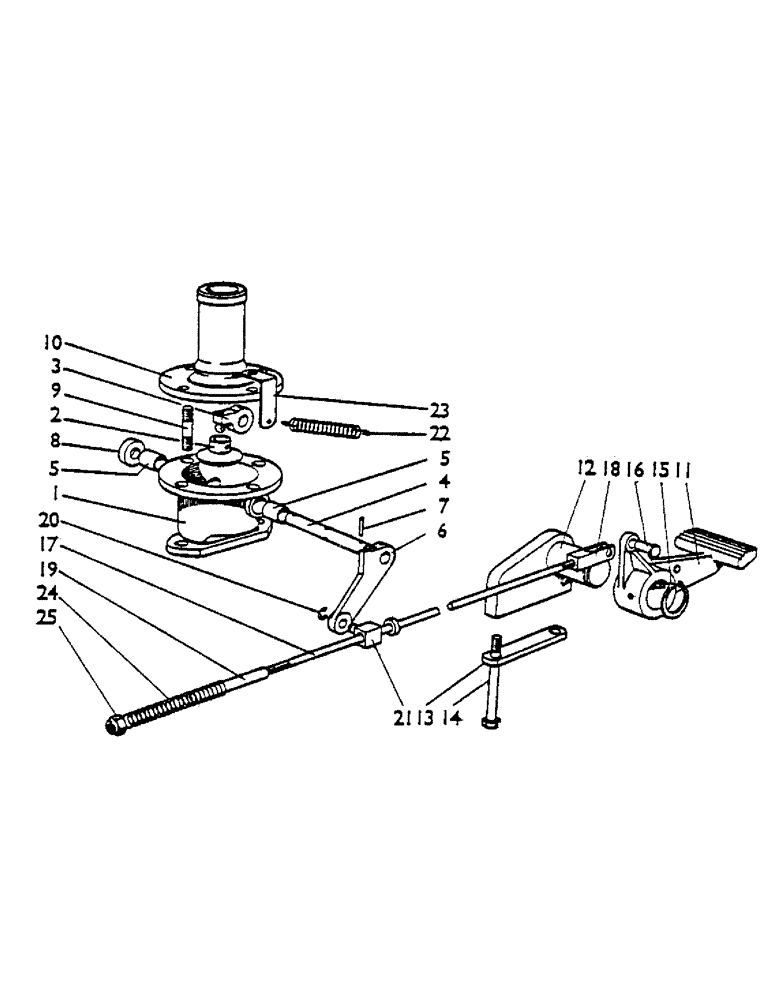 Схема запчастей Case IH 1200 - (078) - EXHAUST BRAKE, U1322, MANUAL STEERING, OPTIONAL EQUIPMENT, U1323, HYDROSTATIC STEERING (5.1) - BRAKES