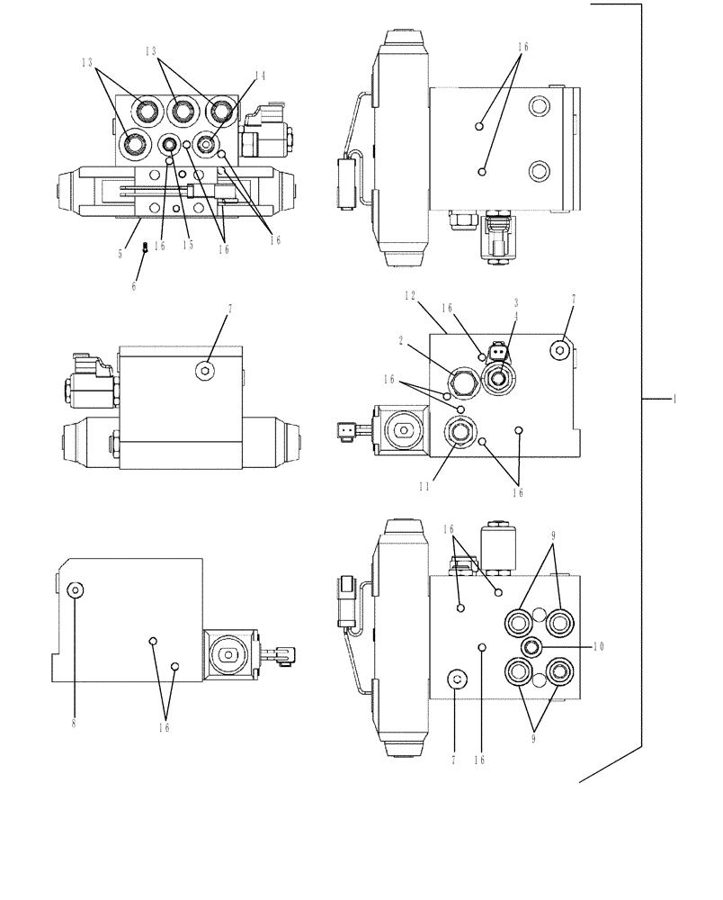 Схема запчастей Case IH MX305 - (05-05A) - VALVE ASSEMBLY - AUTOGUIDANCE, HIGH FLOW (05) - STEERING