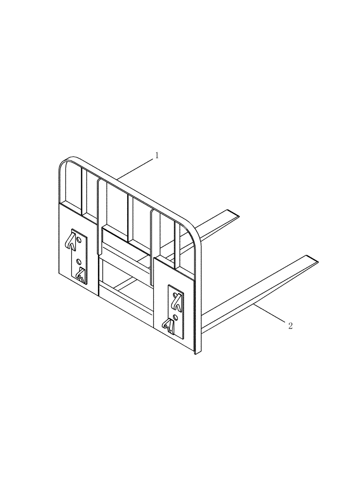 Схема запчастей Case IH LX172 - (09-06) - PALLET FORK (09) - CHASSIS/ATTACHMENTS