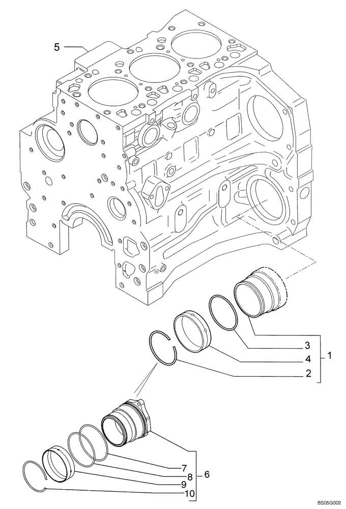 Схема запчастей Case IH 435 - (02-36) - POWER TAKE OFF (02) - ENGINE