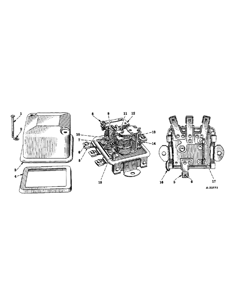 Схема запчастей Case IH FARMALL H - (055) - ELECTRICAL SYSTEM, VOLTAGE REGULATOR, DELCO-REMY (06) - ELECTRICAL SYSTEMS