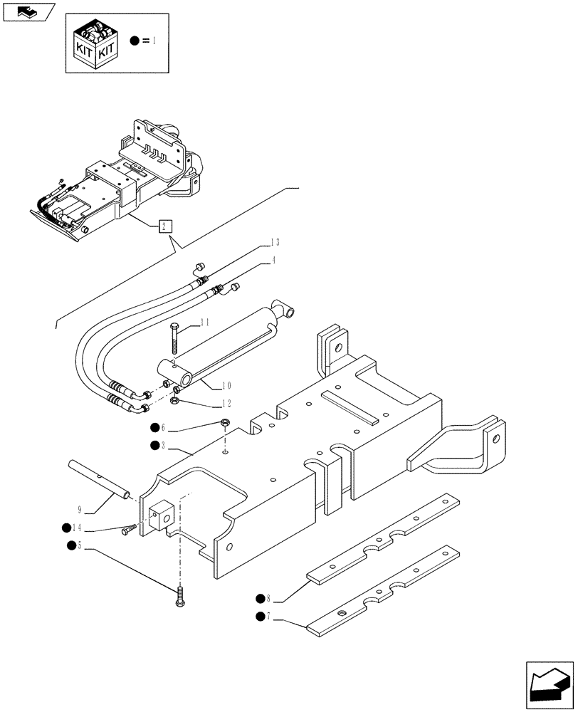 Схема запчастей Case IH PUMA 230 - (37.106.01[02]) - HYDRAULIC AUTO PICK-UP HITCH WITH DRAWBAR - BREAKDOWN (VAR.728248) (37) - HITCHES, DRAWBARS & IMPLEMENT COUPLINGS