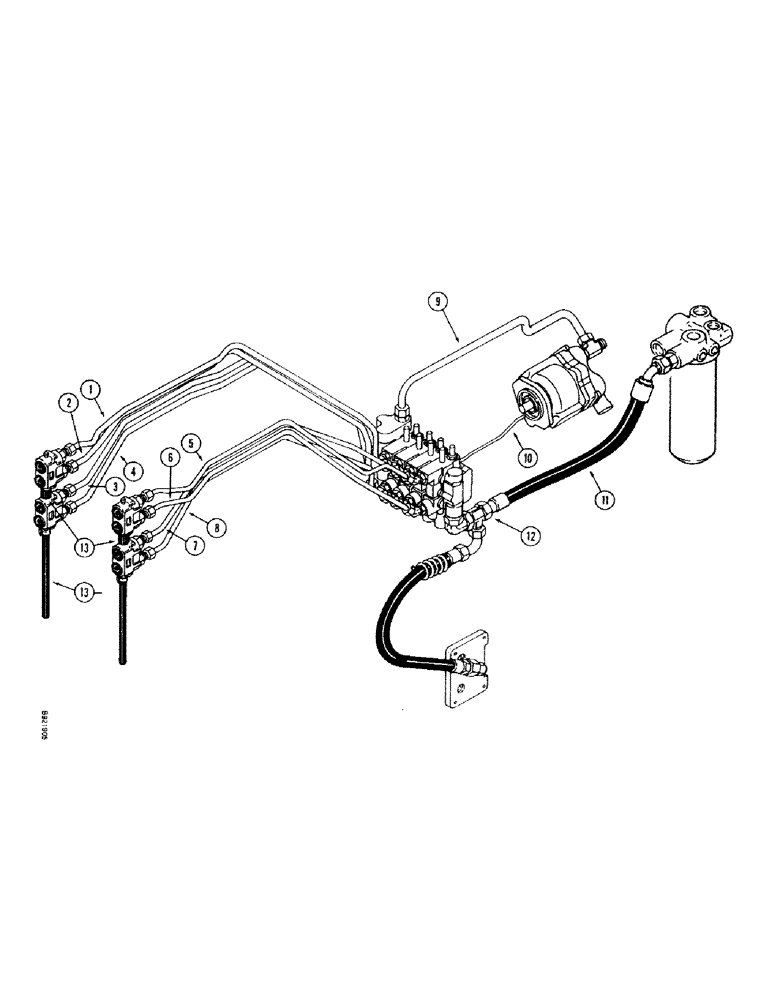 Схема запчастей Case IH 7110 - (1-26) - PICTORIAL INDEX, REMOTE HYDRAULICS, TRANSMISSION SERIAL NUMBER AJB0018756 THROUGH AJB0055385 (00) - PICTORIAL INDEX