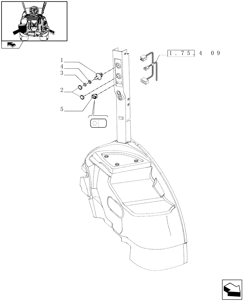 Схема запчастей Case IH PUMA 140 - (1.75.1[07]) - HEATING/AIR CONDITIONING CONTROLS (06) - ELECTRICAL SYSTEMS