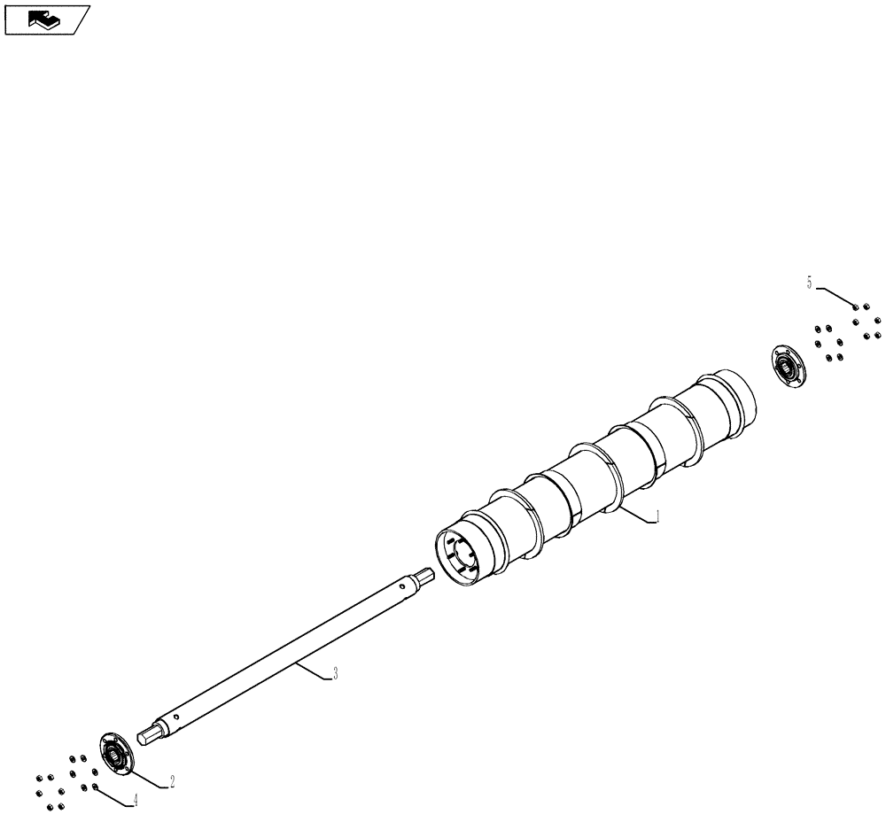 Схема запчастей Case IH 7230 - (60.105.05) - FEEDER IDLER ROLLER (60) - PRODUCT FEEDING