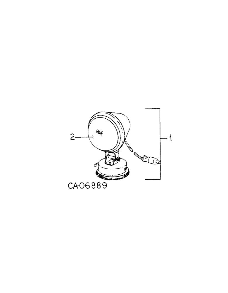 Схема запчастей Case IH 3488 - (08-18) - ELECTRICAL, AUXILIARY FLOOD LIGHT PARTS ACCESSORY (06) - ELECTRICAL