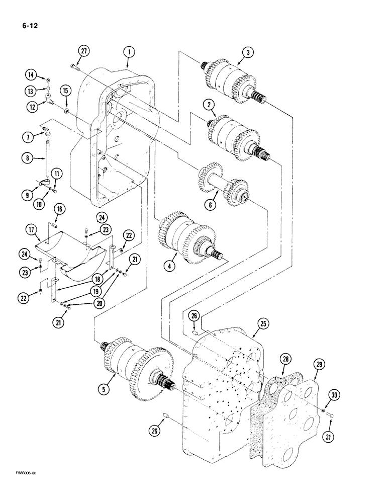 Схема запчастей Case IH 9180 - (6-12) - TRANSMISSION (06) - POWER TRAIN