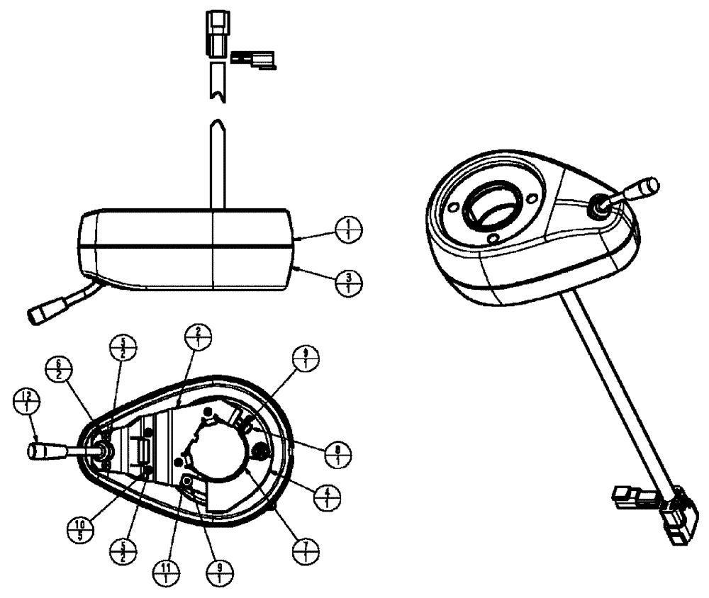 Схема запчастей Case IH SPX3320 - (01-022) - POD ASSEMBLY, SELF CANCEL TURN Cab Interior