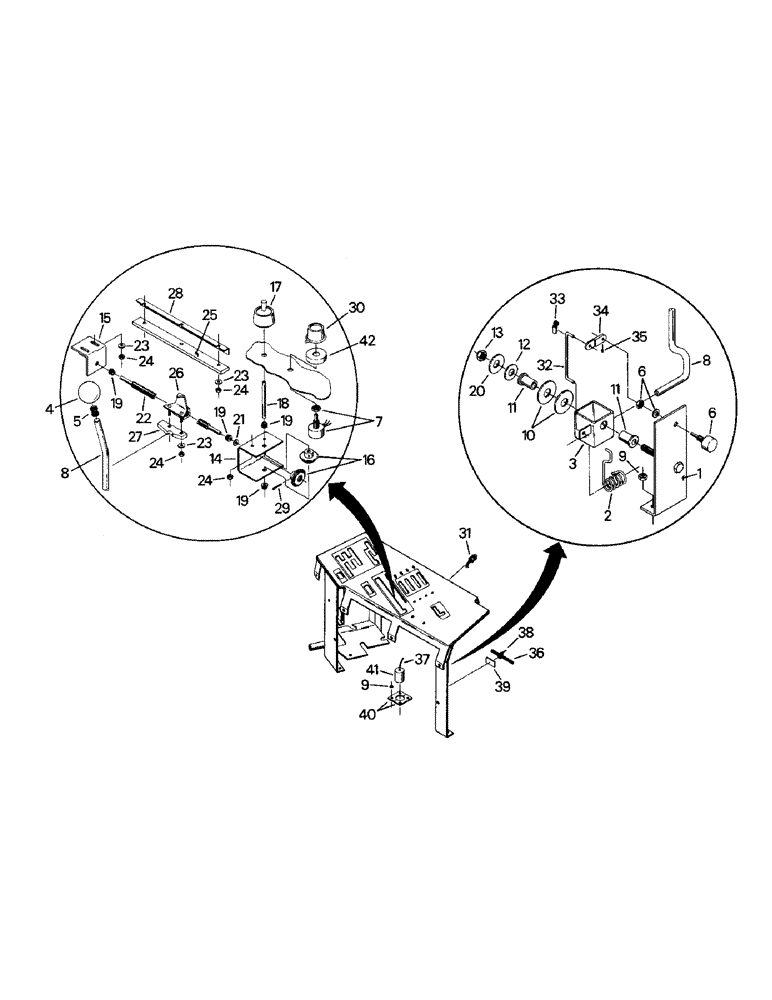 Схема запчастей Case IH STEIGER - (01-30) - 3-PT CONTROLS (10) - CAB