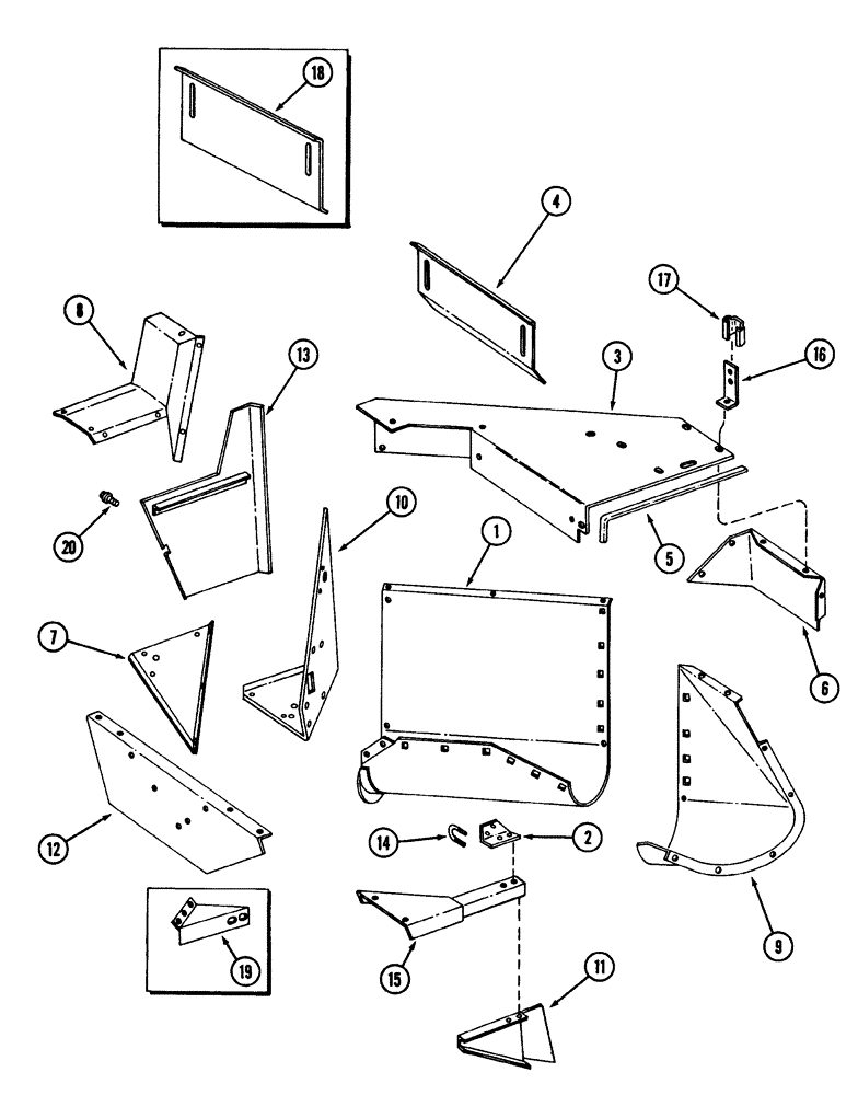 Схема запчастей Case IH 56 - (9-12) - HOPPER AND CONNECTIONS, 56 BLOWER (09) - CHASSIS/ATTACHMENTS