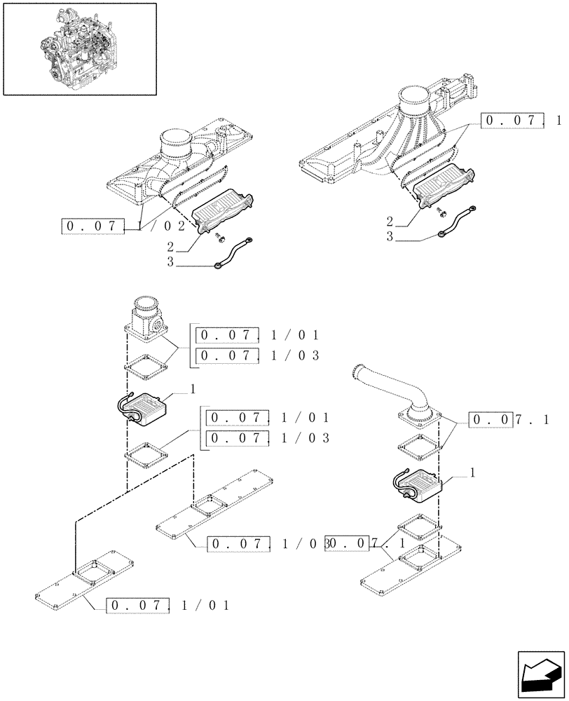 Схема запчастей Case IH MAXXUM 100 - (1.75.4/01[01]) - GRID HEATER (VAR.330204) (06) - ELECTRICAL SYSTEMS