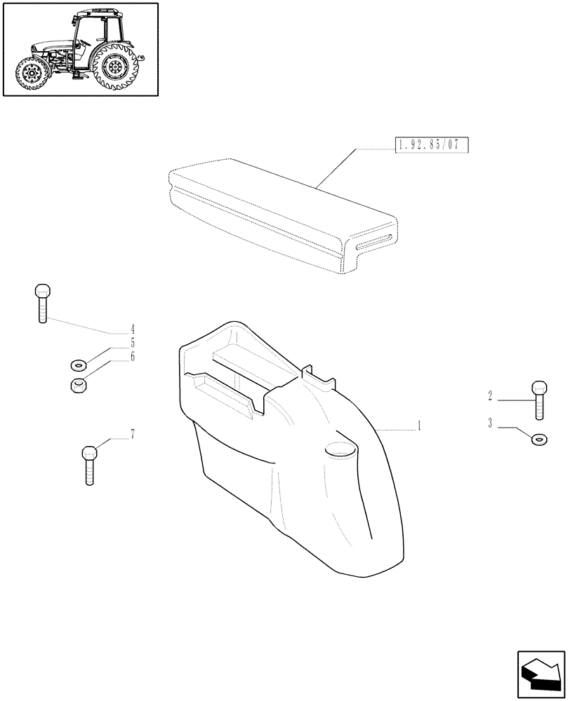 Схема запчастей Case IH JX1095C - (1.92.88/03) - (VAR.865) PASSENGER SEAT - COVERINGS (10) - OPERATORS PLATFORM/CAB