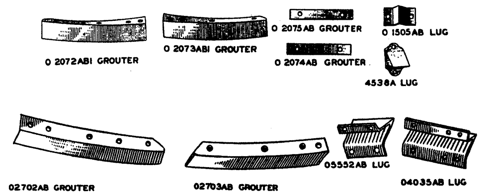 Схема запчастей Case IH L-SERIES - (066) - GROUTERS AND LUGS FOR REAR WHEELS (06) - POWER TRAIN